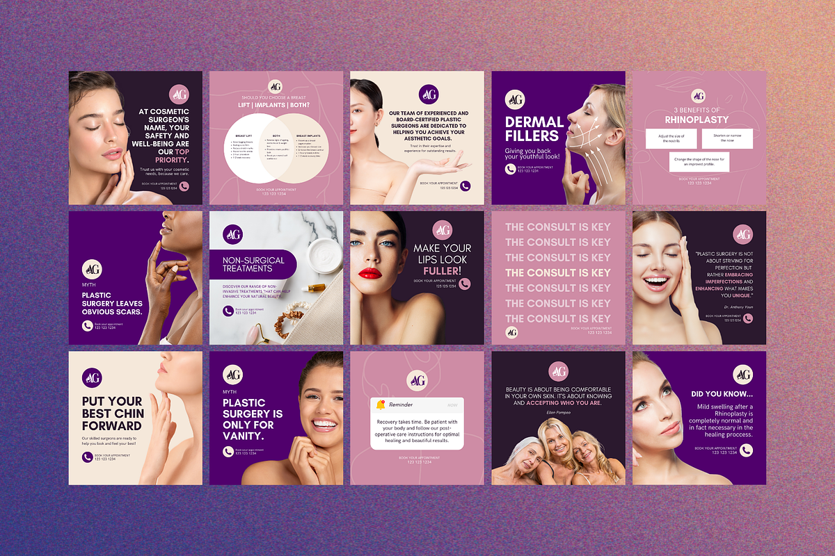 Plastic Surgeon Social Media, a Social Media Template by Sincerely Media (Photo 8 of 9)