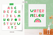 Watermelon alphabet set, an Illustration by AfonshinaArt (Thumbnail 3 of 8)