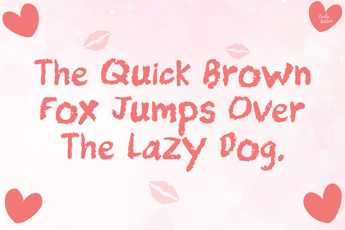 Lipstick | Handwriting font, a Handwritten Font by LivelyAutumn11.11 (Photo 4 of 5)