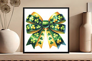 Watercolor St Patrick's Day Bow, an Illustration by DreamCafeArt (Thumbnail 5 of 5)