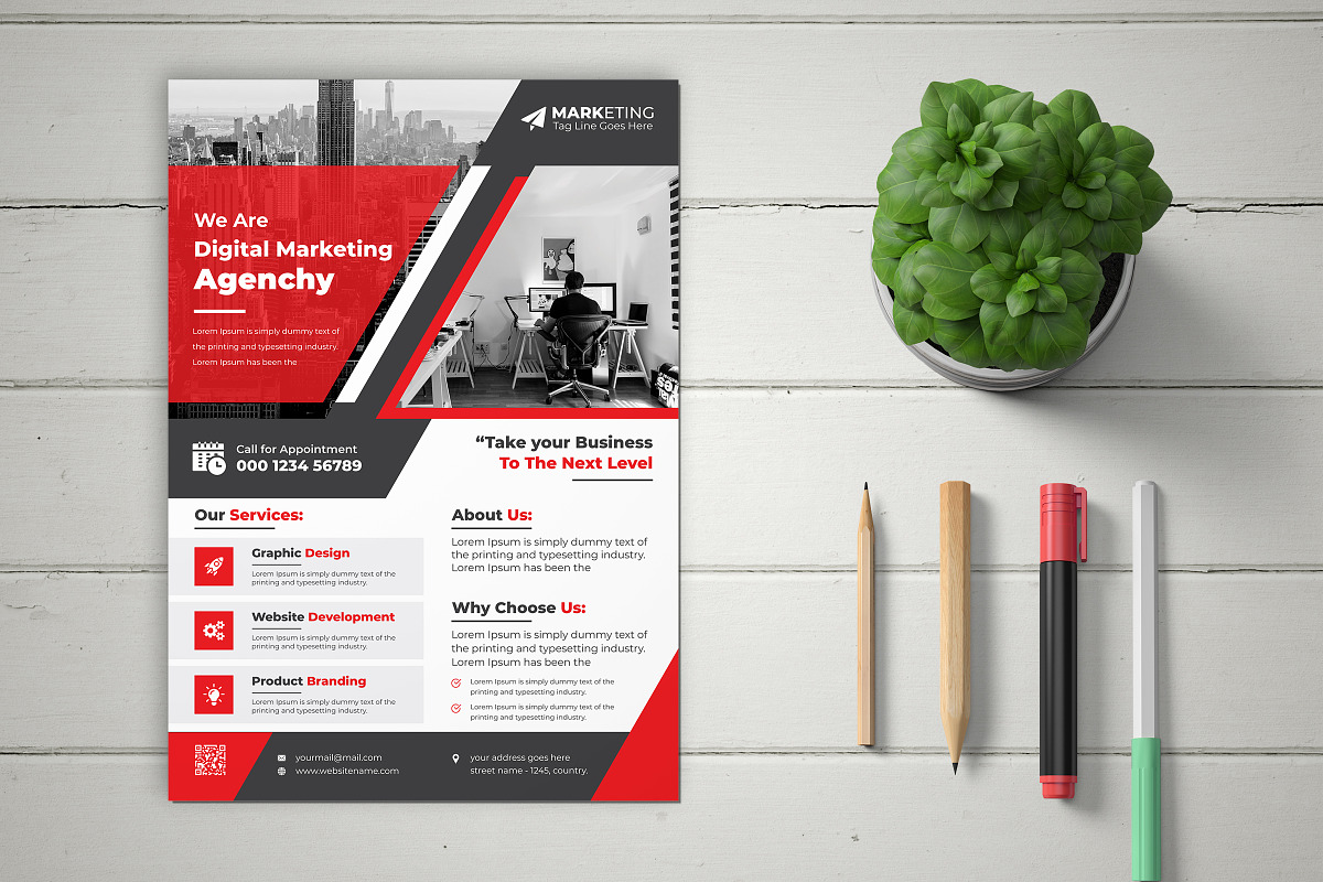 Corporate Business flyer template, a Flyer Template by Graphiexperto (Photo 5 of 6)