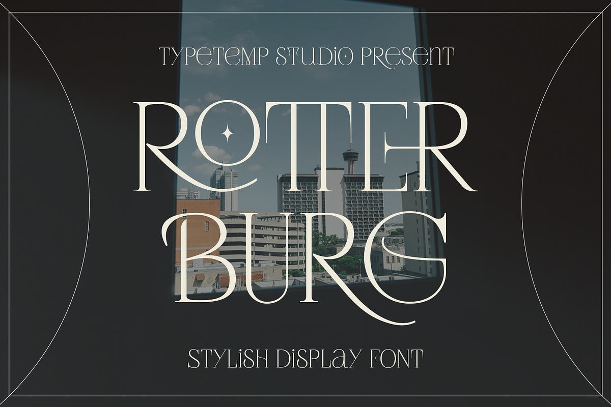 Rotterburg Stylish Display Font, a Serif Font by Typetemp Studio (Photo 2 of 20)