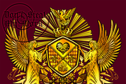 Gold Coat of Arms Creation Kit, a Decorative Illustration by Abysm Internal (Thumbnail 6 of 8)