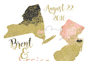 Gold Watercolor 50 States Creator, an Illustration by ClipartBrat Graphics (Thumbnail 6 of 6)