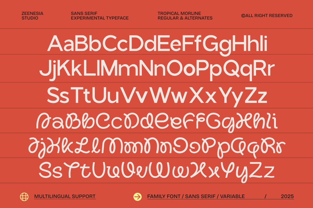 Tropical Morline, a Sans Serif Font by zeenesia (Photo 12 of 14)