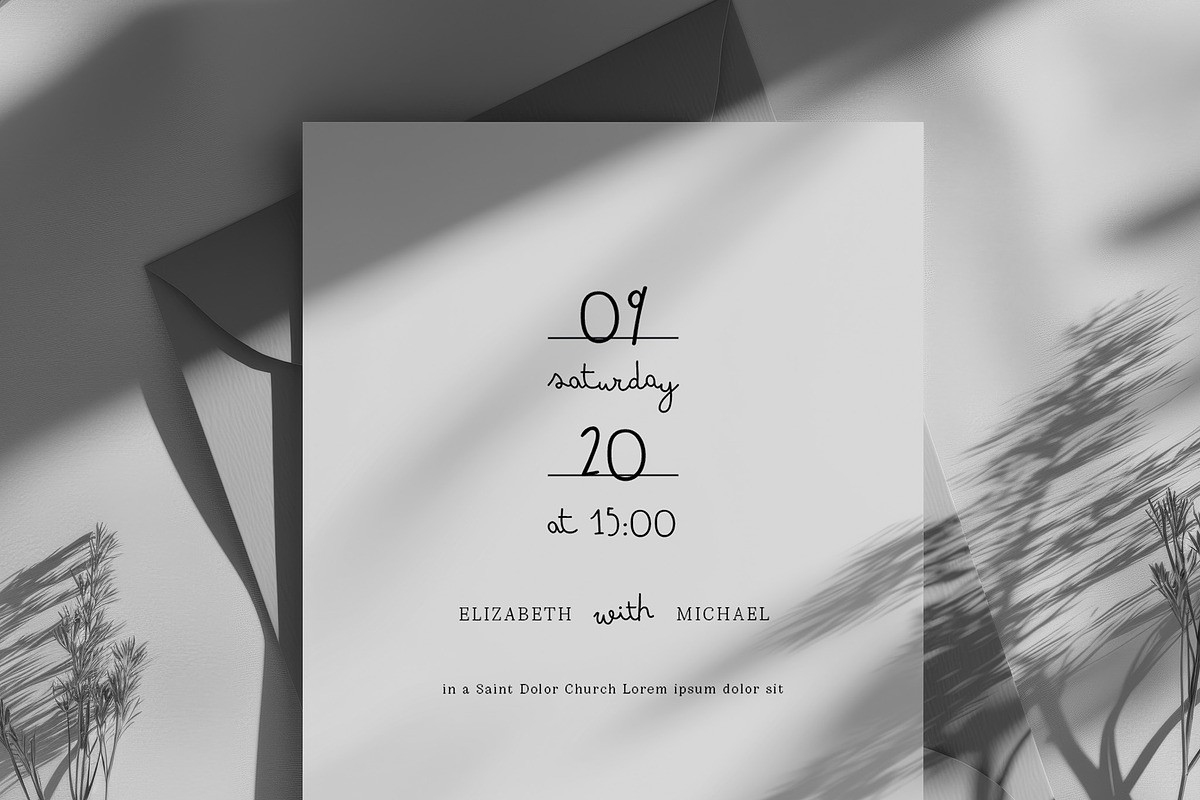 Minimalist Wedding Invitation