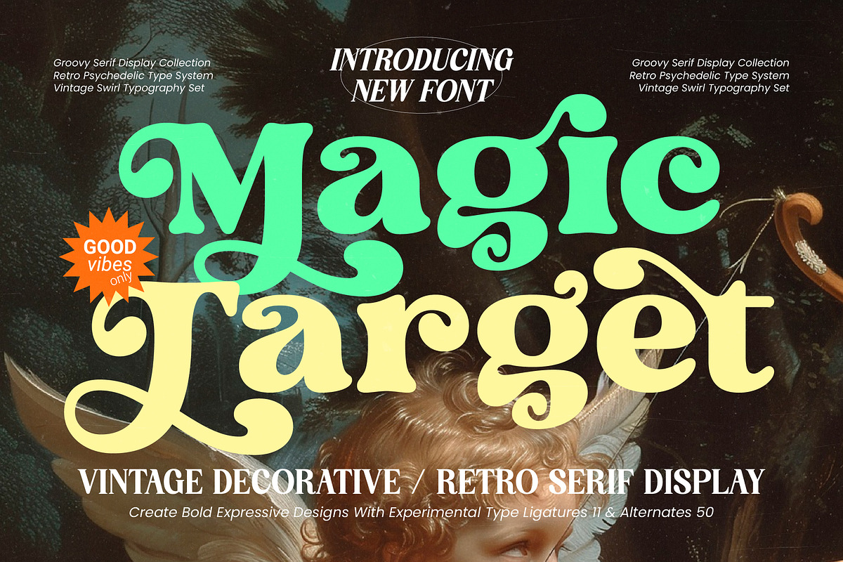 Magic Target Retro Serif Display, a Serif Font by timelesstype.co (Photo 1 of 15)