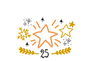Clipart Christmas photo overlays, a Decorative Illustration by Bamboobear Books Shop (Thumbnail 4 of 7)