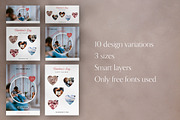 Romantic Social Media Pack, a Social Media Template by Eternel Design Studio (Thumbnail 2 of 5)