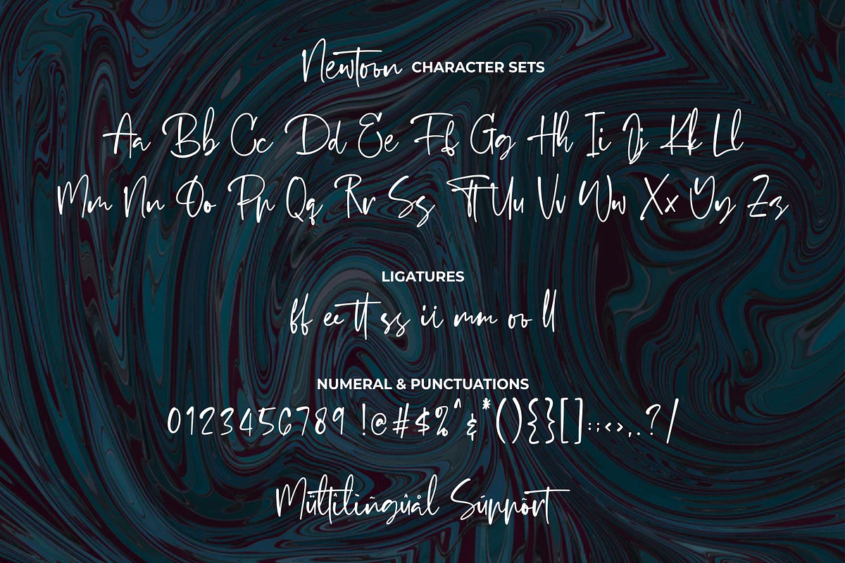Newtoon - Handwritten Font, a Script Font by Good Java Studio (Photo 12 of 12)