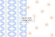 Wave & Blossom Seamless Patterns, a Pattern Graphic by PaperJamLab (Thumbnail 11 of 21)