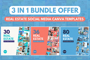 3 in 1 Real Estate Canva Bundle