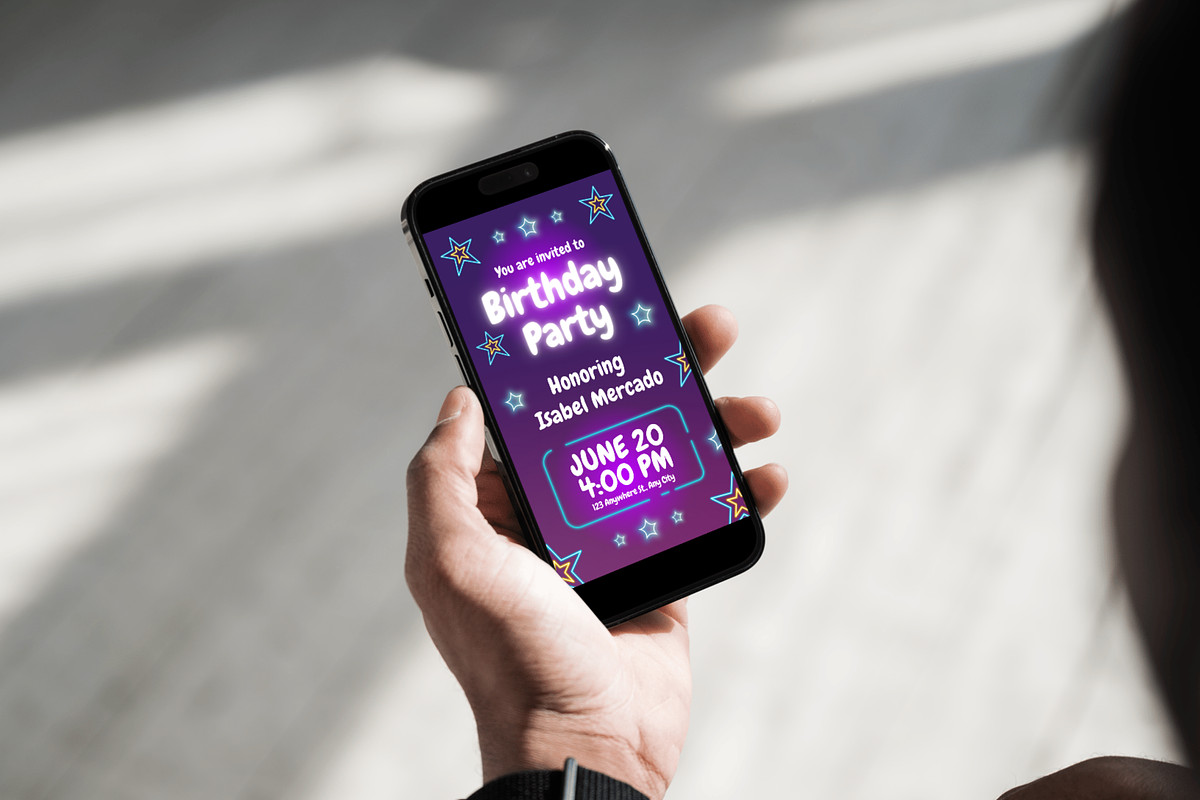 Neon Birthday Party Instagram Story, a Templates & Theme by TemplateCastleStore (Photo 7 of 9)