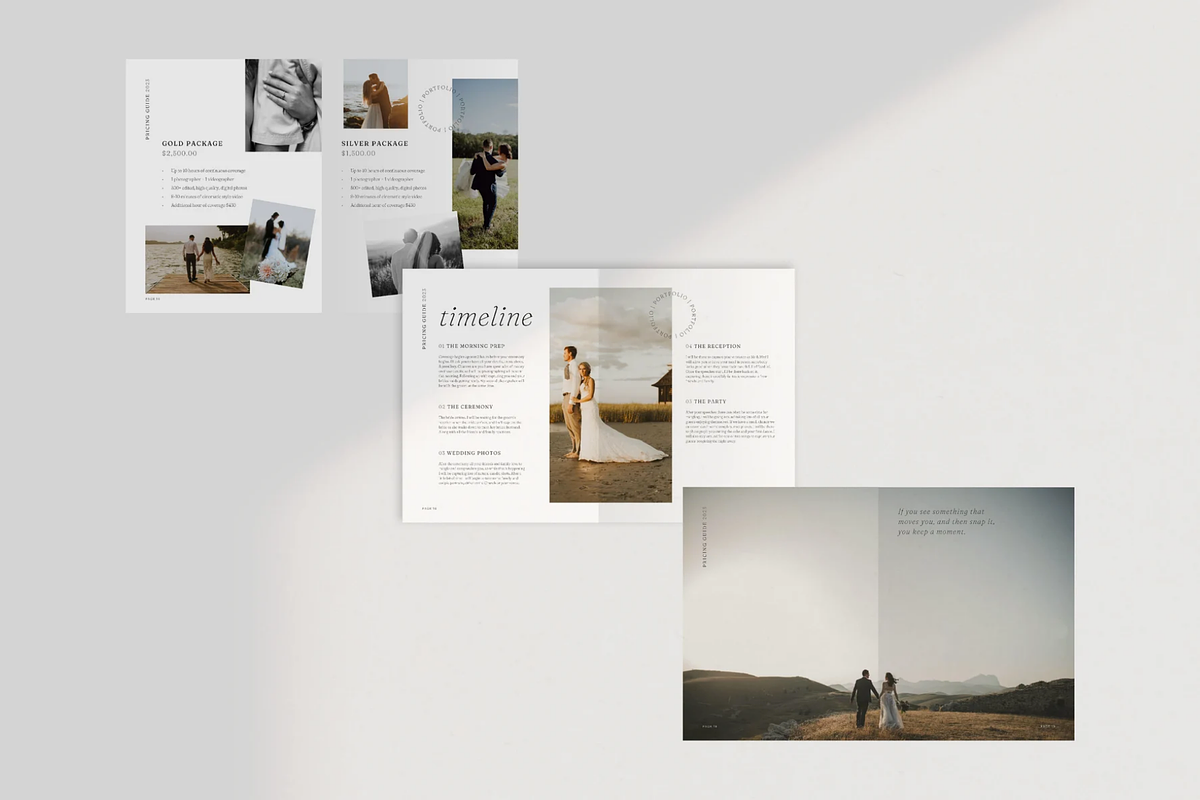 Wedding Photographer Welcome Guide, a Marketing Template by frommakertomaker (Photo 6 of 9)