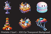 Halloween Spooky Bakery Clipart, an Illustration by RobertsArt (Thumbnail 3 of 7)