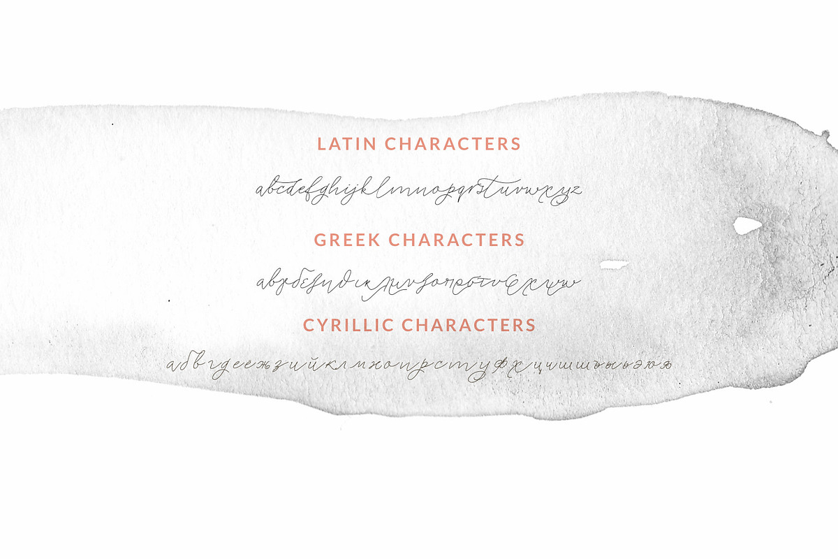 Greek  font Cyrillic Cacographie, a Script Font by Greek fonts by nantia.co (Photo 3 of 19)