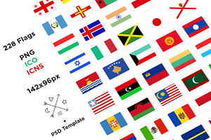 Flat Flags (228 Flags PNG/ICO/ICNS), a Solid Icon by alpercakici
