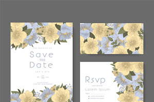Wedding Invitation, save the date, an Invitation Template by Doodle_flower