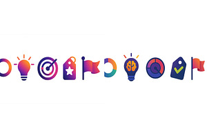 Colorful icons representing, a Person Illustration by ZinetroN