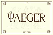 CS Yaeger – Ancient Greek Font, a Serif Font by Craft Supply Co. (Thumbnail 1 of 8)