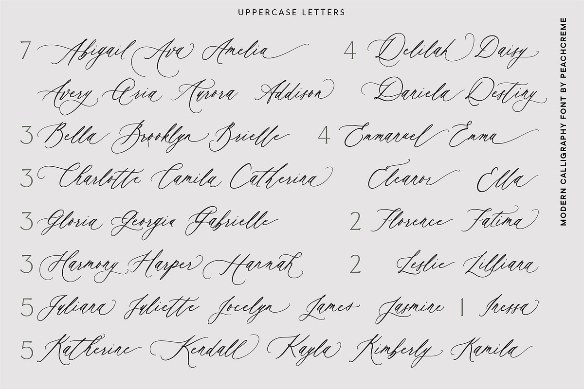 Autumn Melody // Wedding Calligraphy, a Script Font by PeachCreme (Photo 18 of 20)