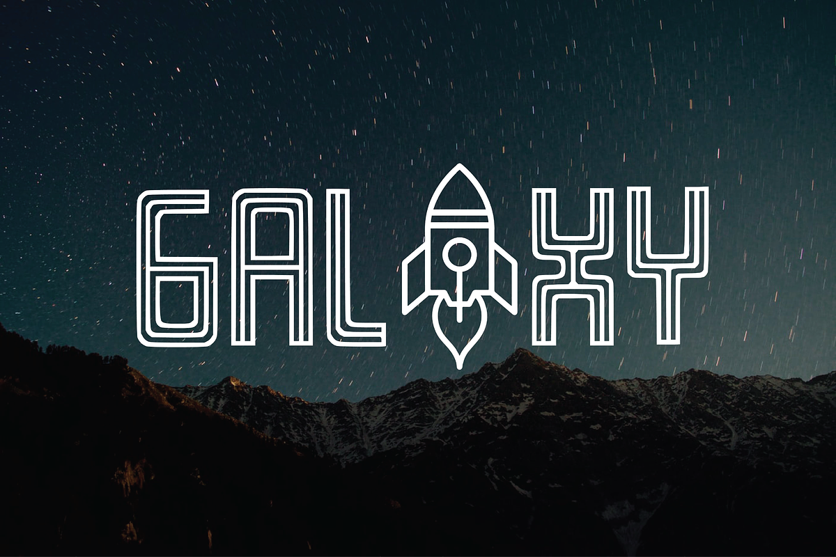 SPACELINE - Display Font preview 5