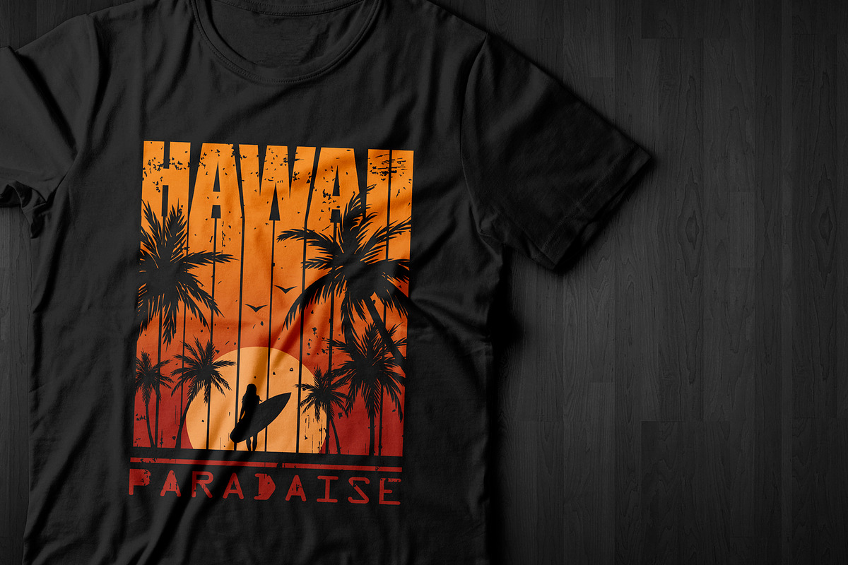 Hawaii.Print For T-shirt, an Animal Illustration by Vector Market (Photo 3 of 3)