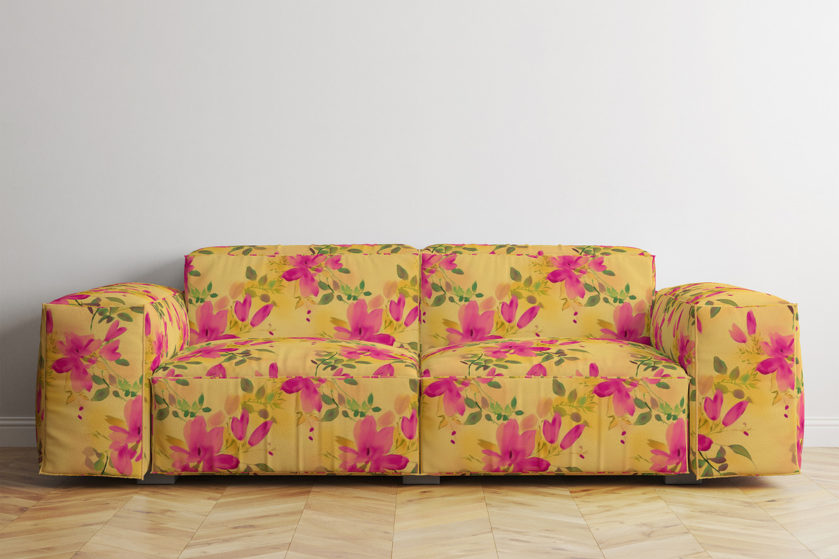 Pink Blooming Floral Patterns, a Pattern Graphic by Ninterints (Photo 14 of 20)