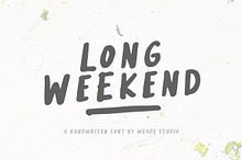 Long Weekend - Handwritten Font