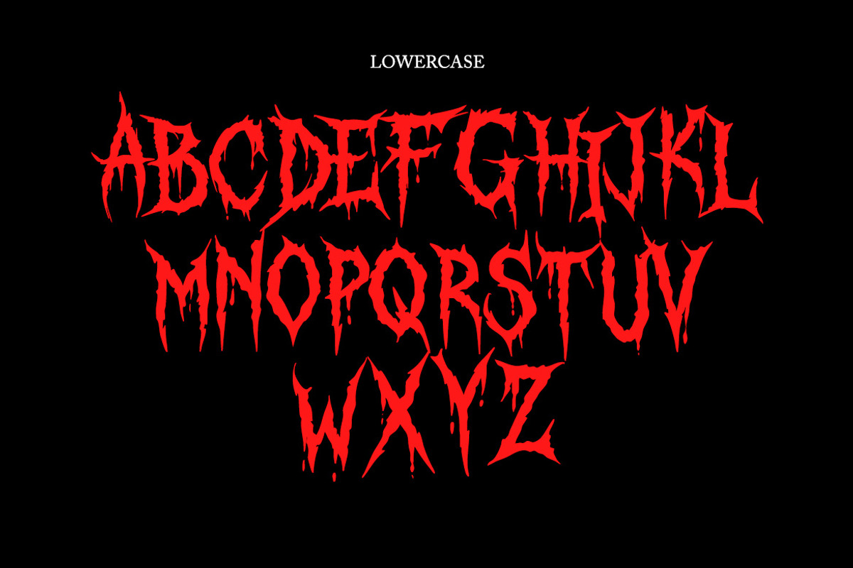 Blood Heaven - Horror Font, a Font by Ideal Eksis (Photo 4 of 8)