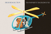 Sky Adventure Clipart for kids, an Animal Illustration by LukaJreym (Thumbnail 5 of 11)