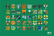 Bloom Blocks Naive Floral Clipart, a Decorative Illustration by Olia (Thumbnail 9 of 25)