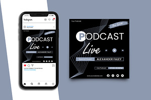 Podcast Social Media Template, a Social Media Template by Artnivora.Std