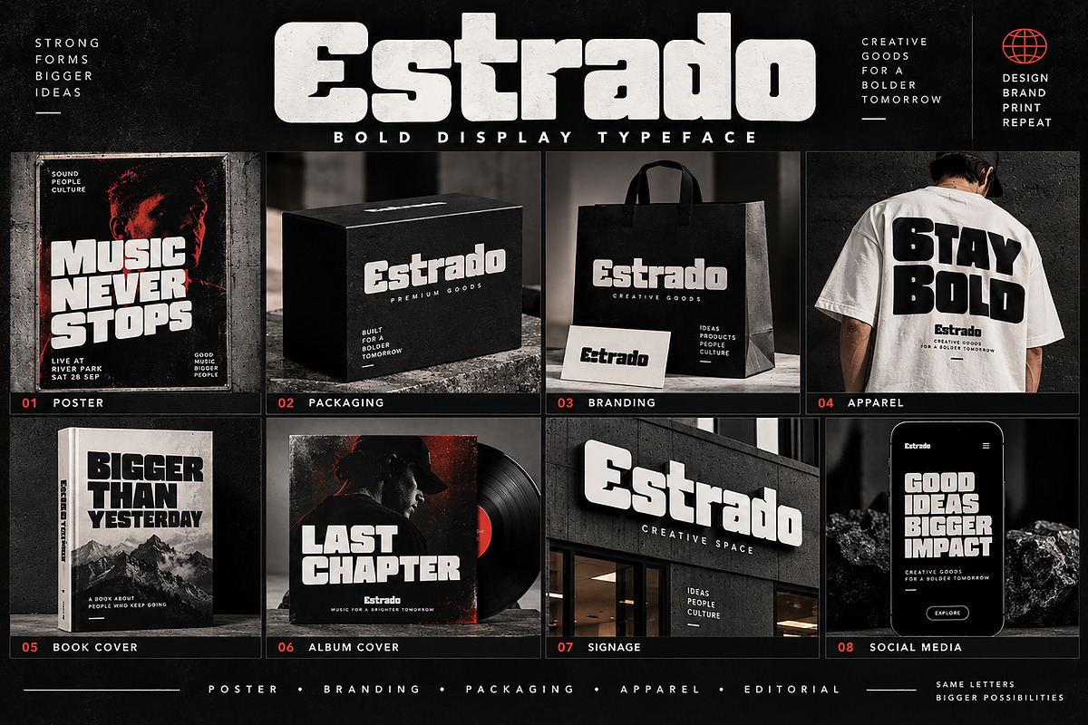 Estrado: Display Typeface, a Script Font by Wow Magic (Photo 2 of 5)