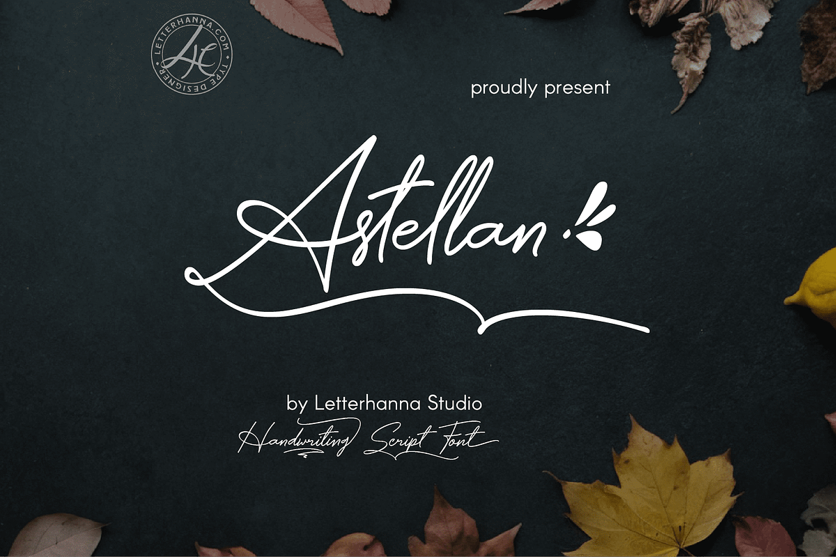 Astellan Font, a Handwritten Font by Letterhanna Studio (Photo 1 of 25)