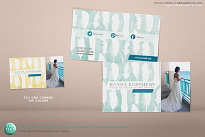 Business Card 3.5x2 Feathers PSD, a Business Card Template by FUN TENT DESIGN