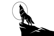 40 Wolf Moon Silhouette Vector Bundl, an Illustration by Amazin_art (Thumbnail 23 of 41)