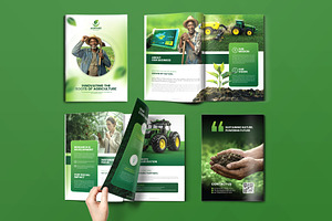 Agro Farm Company Profile, a Brochure Template by VectStock