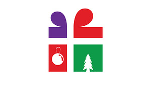 Christmas gift box  Vector template, a Graphic by LOGOCREATIVE