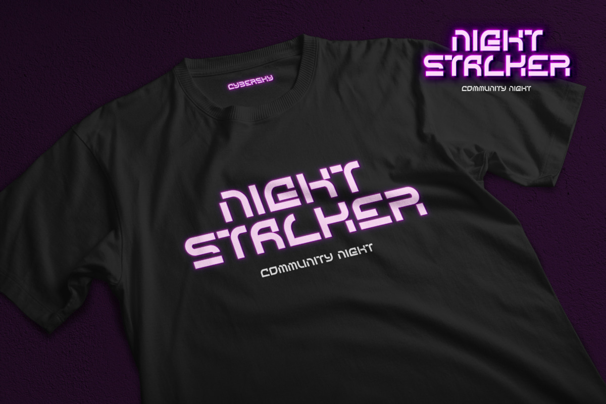 Cybersky - Retro Futuristic Font, a Font by Typefactoryco (Photo 3 of 8)