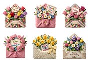 Happy Mother's day Clipart Bundle, an Illustration by GatewayDesign (Thumbnail 3 of 3)