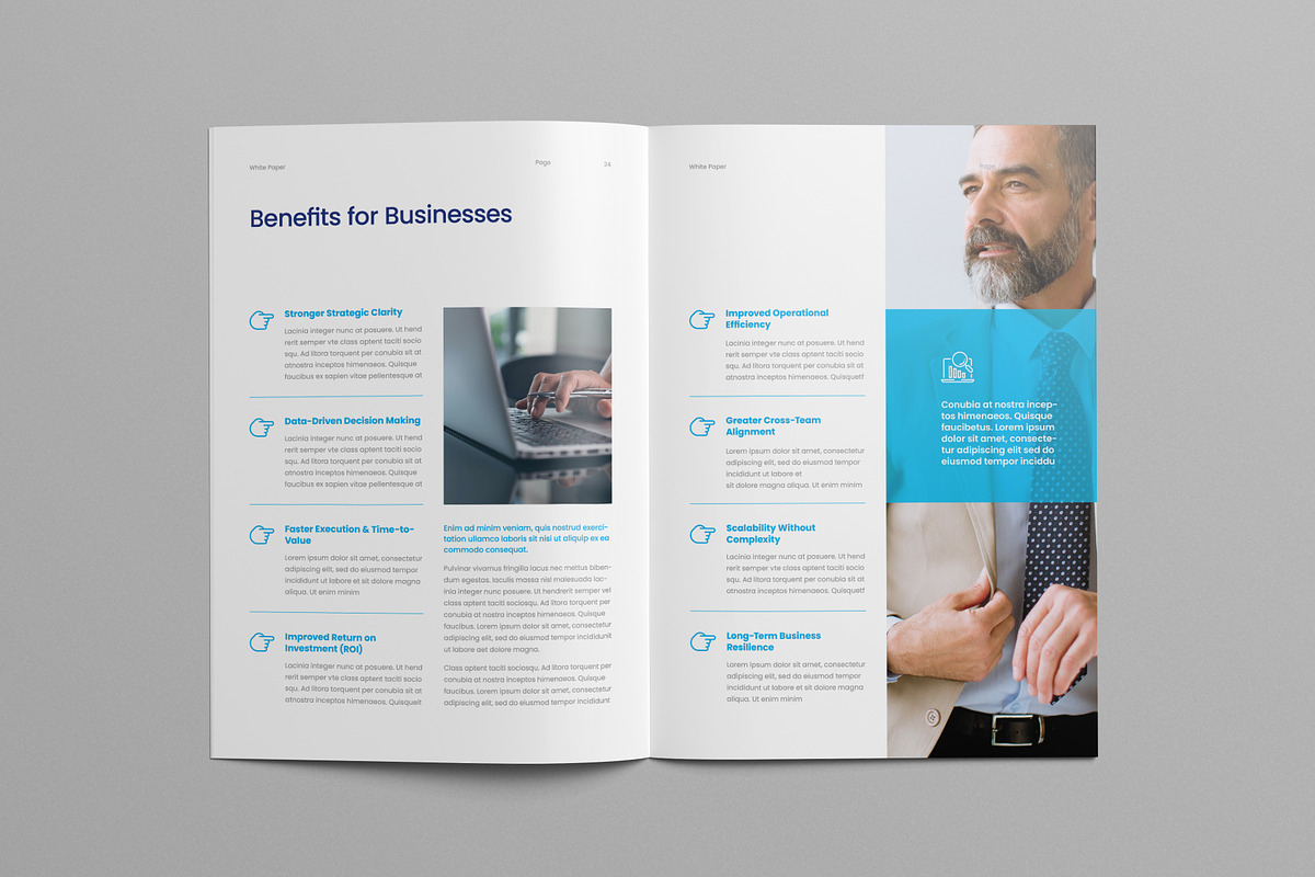 White Paper Template | Word & Canva, a Brochure Template by HiveArts (Photo 13 of 13)