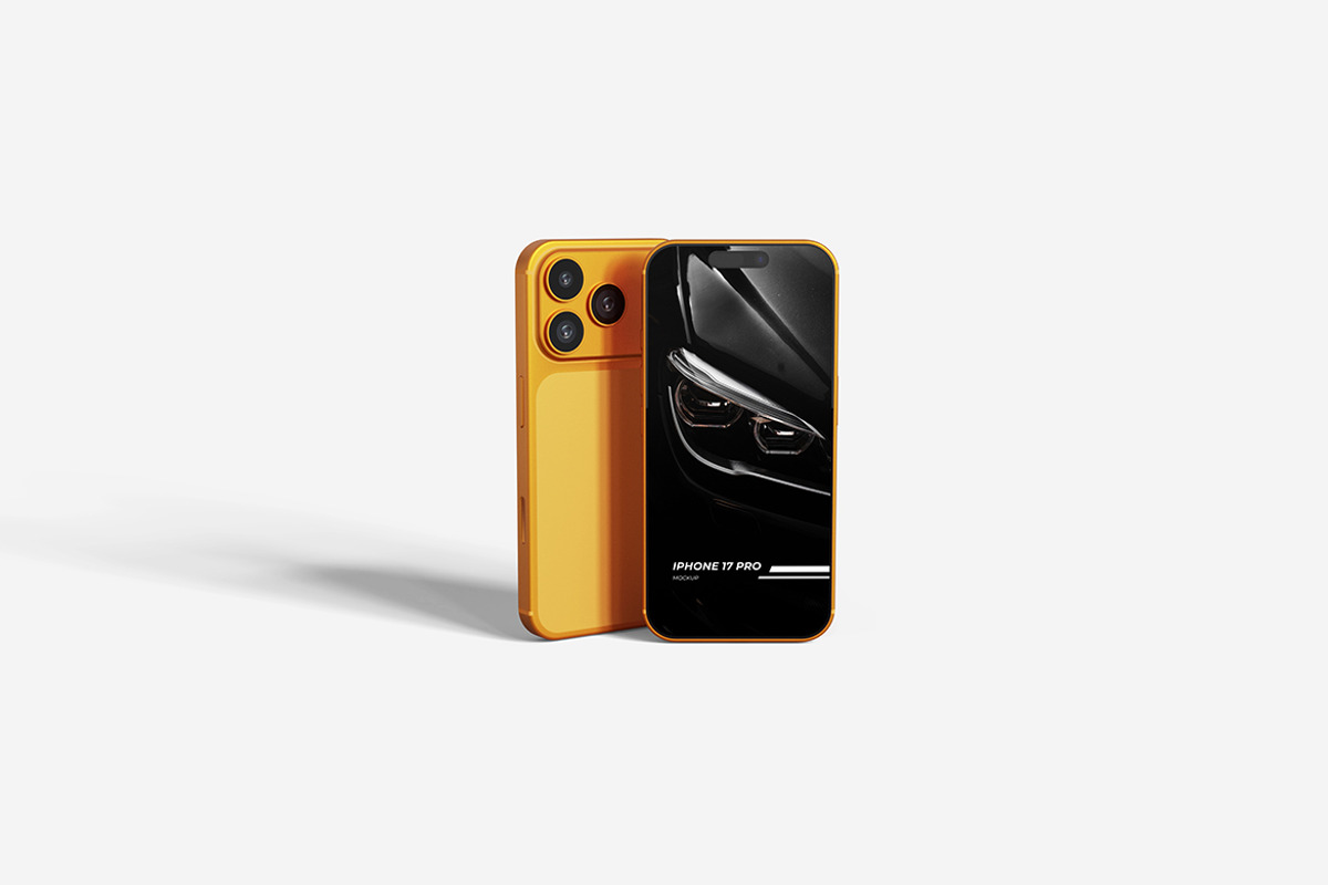 iPhone 17 Pro Mockup, a Mockup by MrLetters (Photo 2 of 5)