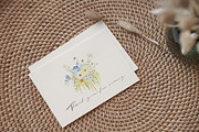 Watercolor Clipart-Blue Cream Floral, a Decorative Illustration by Beigetime (Thumbnail 16 of 16)