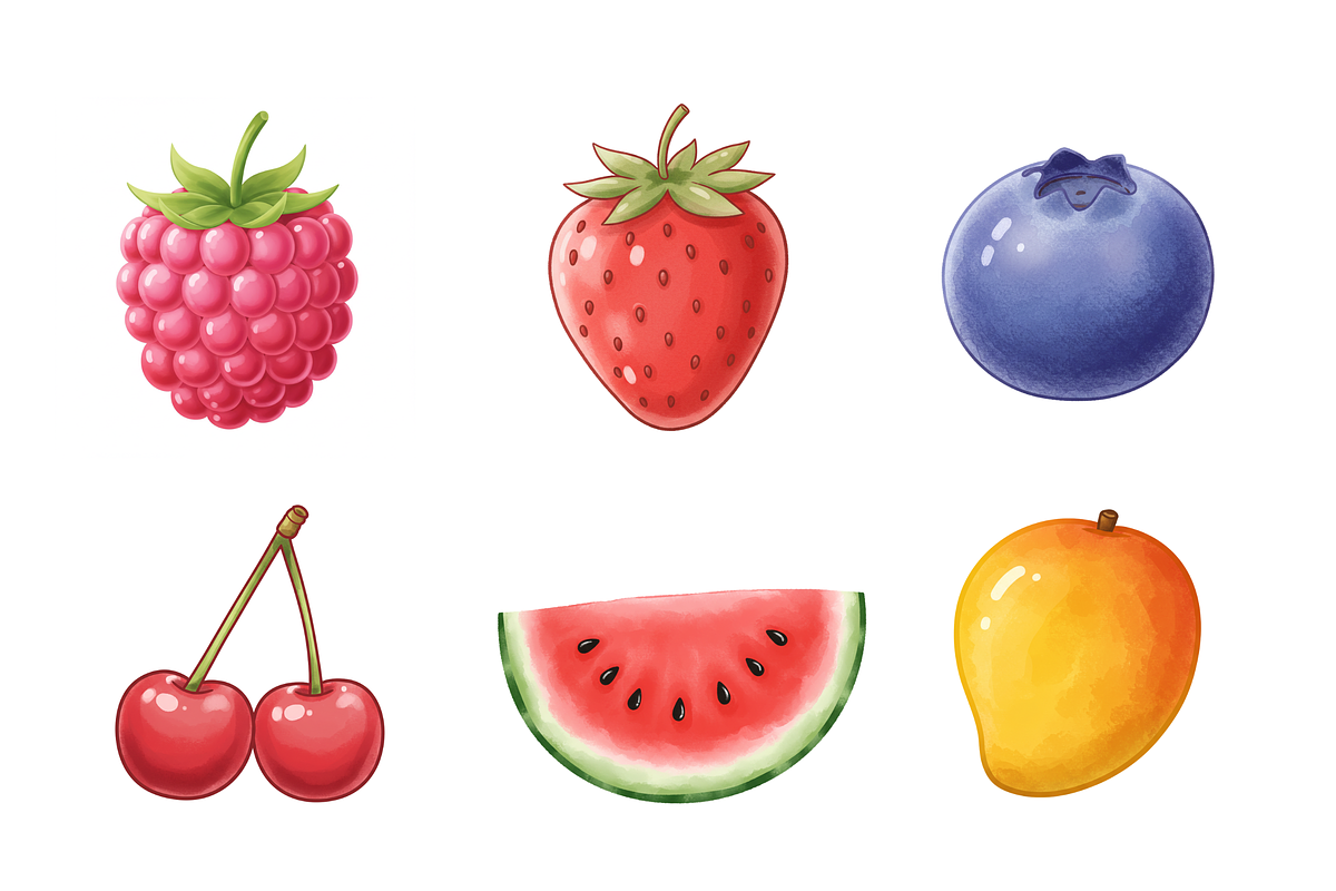Watercolor Fruits Clipart, a Food Illustration by BerryPieArt (Photo 3 of 4)