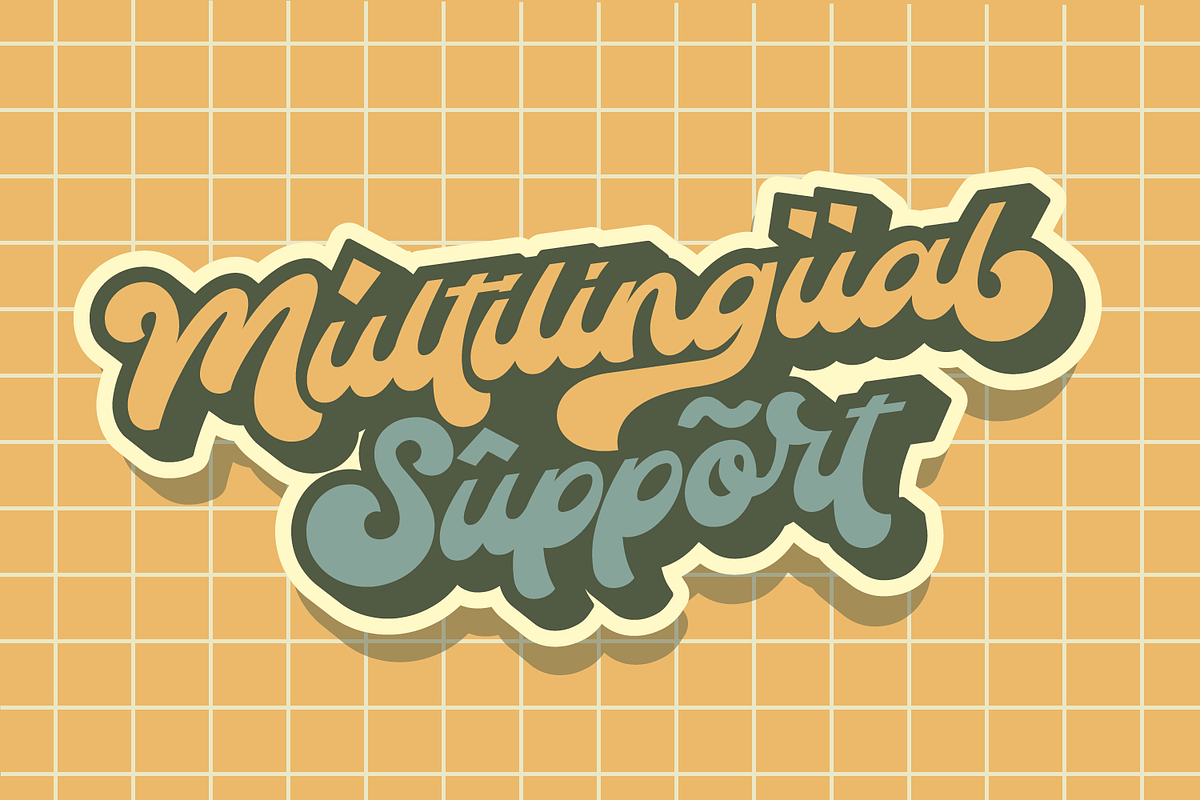 The Auratype | Retro Layered Font, a Script Font by Auratype (Photo 10 of 15)