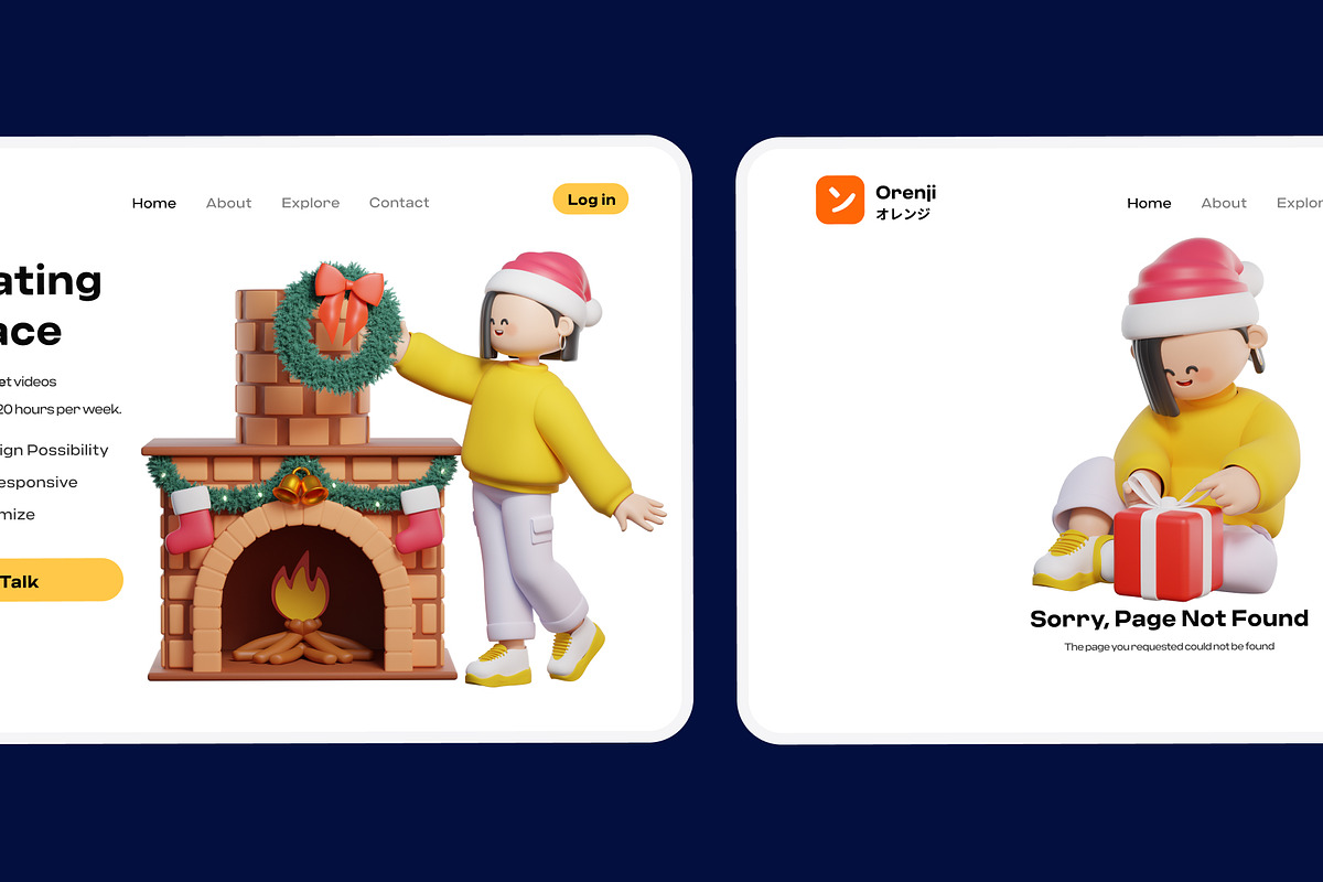 Christmas and New Year 3D Character, a Characters & Person 3D Model by orenjidesign (Photo 6 of 8)