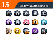 Halloween Night Illustrations, a Duotone Icon by EllaMaiyaali (Thumbnail 3 of 3)