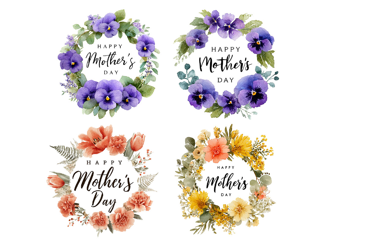 Happy Mother’s Day Birth Flower Clip, an Illustration by Designworld (Photo 4 of 7)