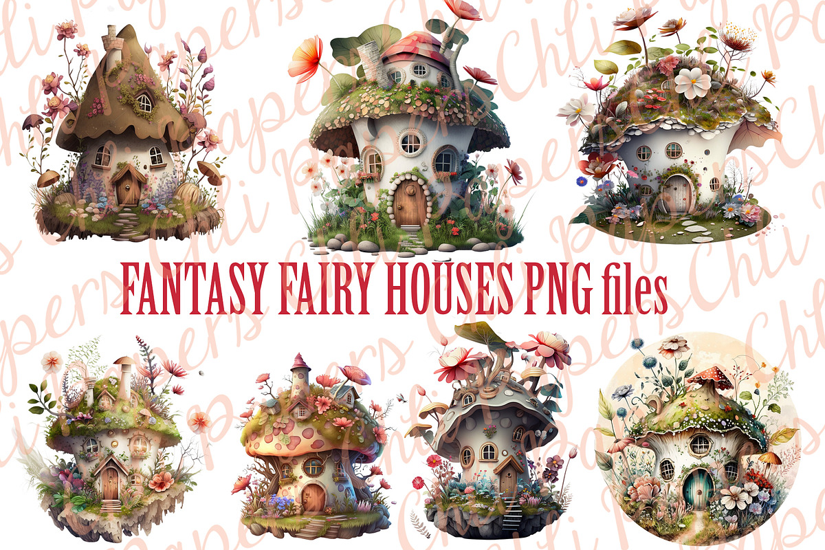 Fantasy Fairy House,Mushroom House, an Object Illustration by chilipapers (Photo 2 of 2)